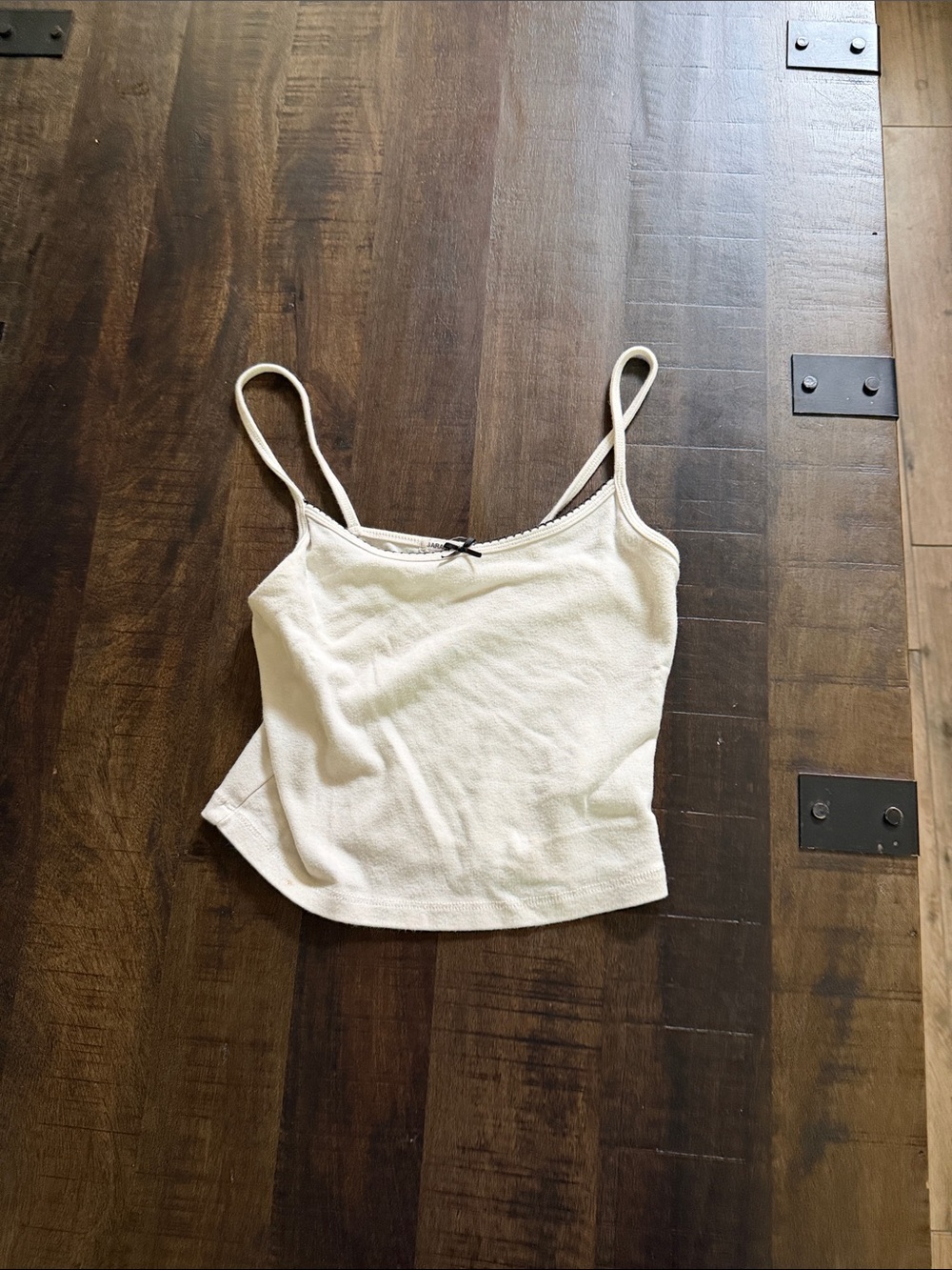 Garage Cream Spaghetti Strap Cami